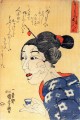 Aunque parece vieja, es joven Utagawa Kuniyoshi Ukiyo e